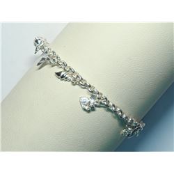 37) STERLING SILVER BRACELET