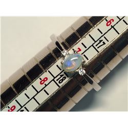 39) OPAL CUBIC ZIRCONIA RING