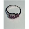 Image 2 : 43) STERLING SILVER RUBY RING