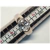 Image 1 : 45) STERLING SILVER WHITE TOPAZ RING