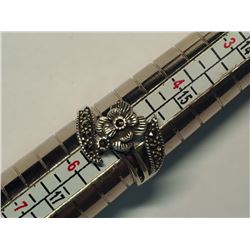 59) STERLING SILVER MARCASITE RING