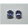 Image 1 : 60) STERLING SILVER TANZANITE EARRINGS