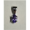 Image 1 : 63) STERLING SILVER TANZANITE PENDANT