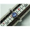 Image 1 : 64) STERLING SILVER TANZANITE RING