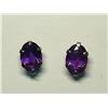 Image 1 : 66) 10K YELLOW GOLD AMETHYST EARRINGS