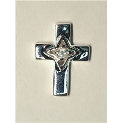 93) STERLING SILVER CUBIC ZIRCONIA PENDANT