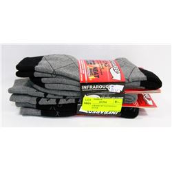 NEW PACKAGE OF 3 MENS HEAT WAVE SOCKS