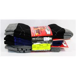 NEW PACKAGE OF 3 MENS HEAT WAVE SOCKS