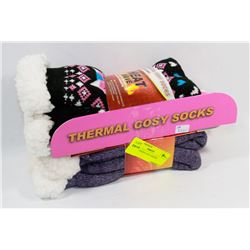 2 PACK LADIES COZY SOCKS