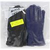 Image 1 : NEW 2 PACK OF LADIES LEATHER GLOVES, SIZE SMALL