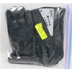 NEW PACK OF 2 MENS LEATHER GLOVES SIZE LARGE