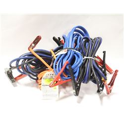 LOT OF 4 SETS OF BOOSTER CABLES