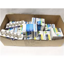 FLAT OF ASSORTED PHILIPS INCANDESCENT & HALOGEN