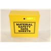 Image 1 : NEW LOCKABLE YELLOW MSDS WALLMOUNT BOX