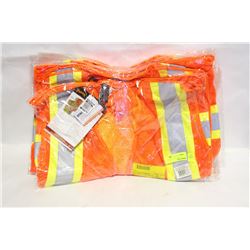 GROUP OF 7 ASSORTED MESH SAFETY VESTS