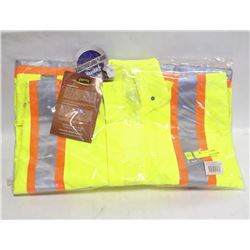 2 NEW PIONEER HI-VIZ WATERPROOF JACKETS-5XL