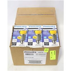2 BOXES PHILIPS (12 TOTAL) A21 15W LED LIGHTBULBS