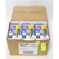 2 BOXES PHILIPS (12 TOTAL) A21 15W LED LIGHTBULBS