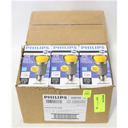 2 BOXES PHILIPS (12 TOTAL) A21 15W LED LIGHTBULBS