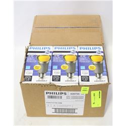 2 BOXES PHILIPS (12 TOTAL) A21 15W LED LIGHTBULBS