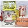 Image 1 : FLAT OF ASSORTED SAFETY SIGNAGE, FIRE EXT. WALL-