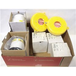 FLAT OF BRADY PRINTER ACCESSORIES