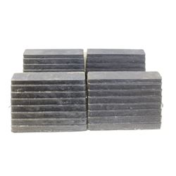 GROUP OF 4 HD RUBBER STOPPAGE BLOCKS W/ TIE-LOOP
