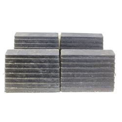 GROUP OF 4 HD RUBBER STOPPAGE BLOCKS W/ TIE-LOOP