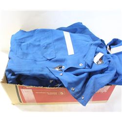 LOT OF 4 BULWARK BLUE COVERALLS- SIZE-40