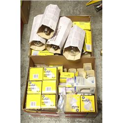 2 LARGE BOXES OF ASSORTED LIGHTBULBS AND LAMPS