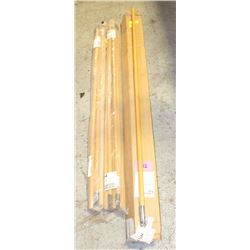 2 BUNDLES TREADED WOOD HANDLES & 6 BREAKAWAY