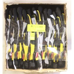 1 DOZEN OF BDG MEDIUM WORK GLOVES