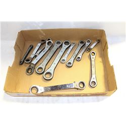 FLAT OF RATCHET WRENCHES 1/4"-7/8"
