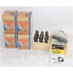 FLAT W/ 5 ASSORTED PUNCH SETS-NUMERICAL VALUES