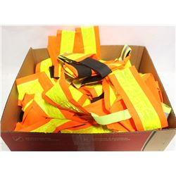 FLAT OF HI-VIZ PULLOVER VESTS