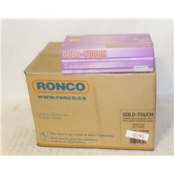 CASE OF XL RONCO  GOLDTOUCH VINYL DISPOSABLE GLOVE