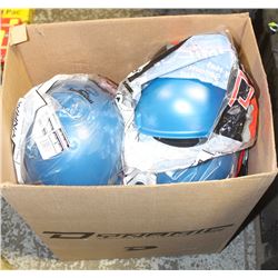 BOX W/ 10 NEW DYNAMIC HARDHATS & LINERS