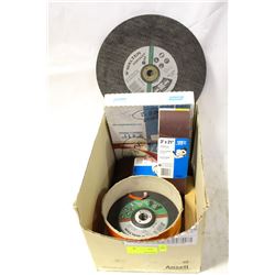 FLAT OF ASSORTED ABRASIVES: CUTOFF DISCS,