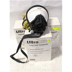 GROUP OF 3 NEW ULTRA-ELITE RESPIRATOR FACEPIECE
