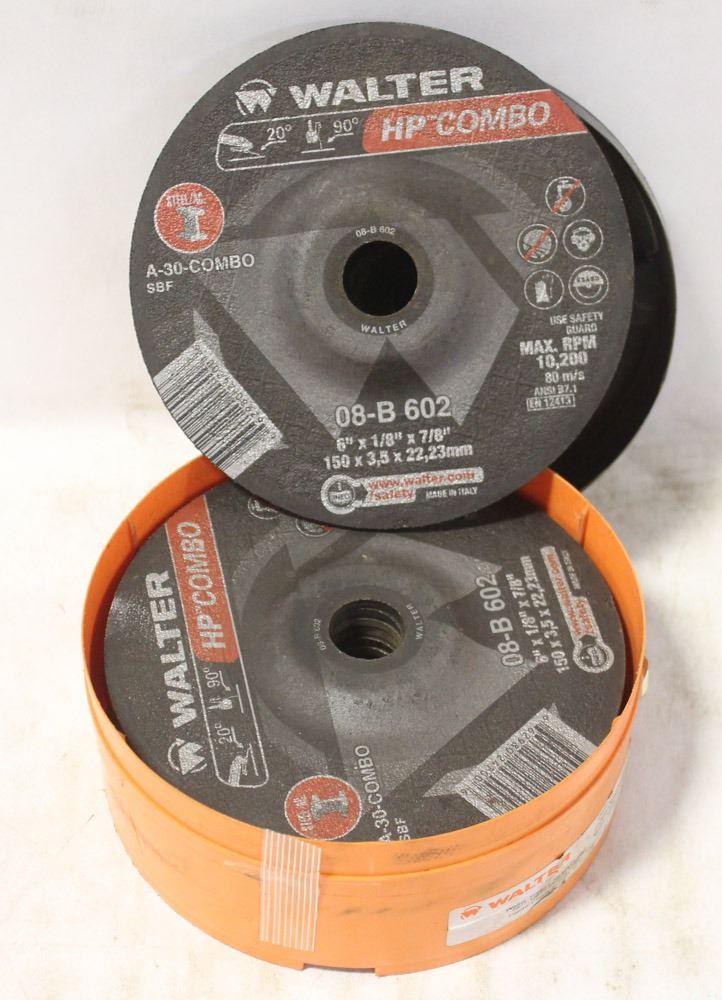 WALTER COMBO GRINDING DISCS, ORANGE