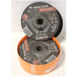 WALTER COMBO GRINDING DISCS, ORANGE