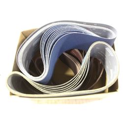 BOX WITH 6" SANDING BELT STRIPS, P60 & P80