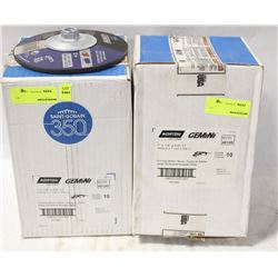 2 BOXES OF NORTON GEMINI GRINDING WHEELS