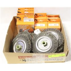 FLAT OF HD ABRASIVE STEEL-WIRE BRUSHES