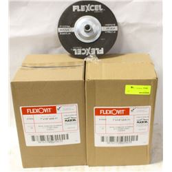 2 CASES OF FLEXOVIT CUTOFF DISCS