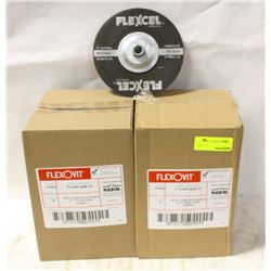 2 CASES OF FLEXOVIT CUTOFF DISCS