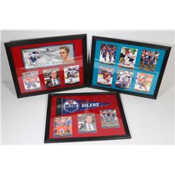 LOT OF CONNOR MCDAVID FRAMED CARD PICTURES.