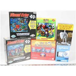 BOX OF NEW PUZZLES, SPHERO ROBOTIC GAMING AND MORE