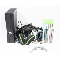 XBOX 250 GB WITH 2 CONTROLLERS , TURTLEBEACH