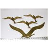 Image 1 : FOUR VINTAGE SOLID BRASS WALL MOUNT BIRDS.